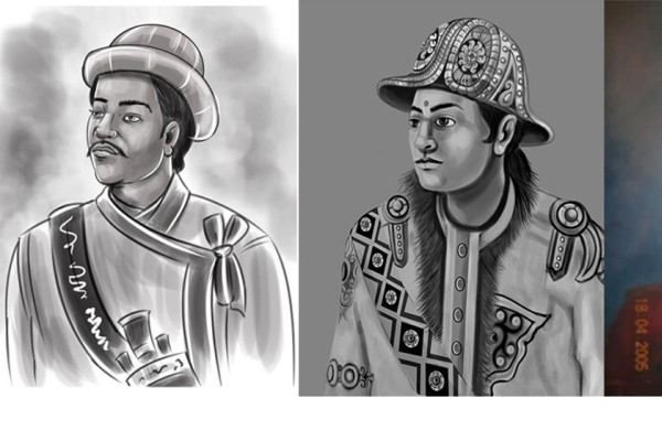 सैनिक इतिहासका पात्र र घटना